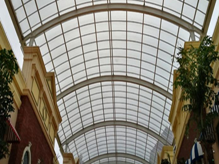 兴城屋面网架顶棚吊装方案